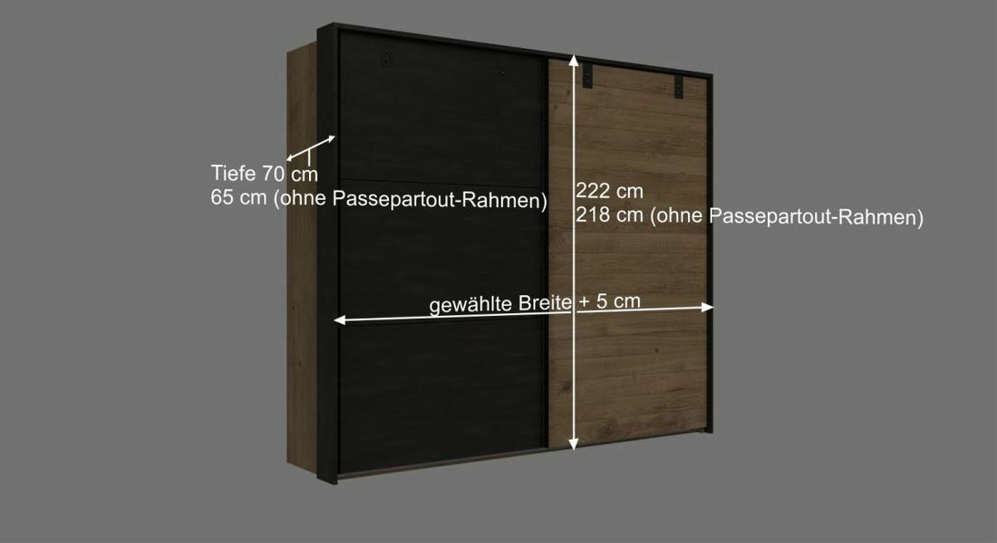 Schwebetüren-Kleiderschrank Mancos