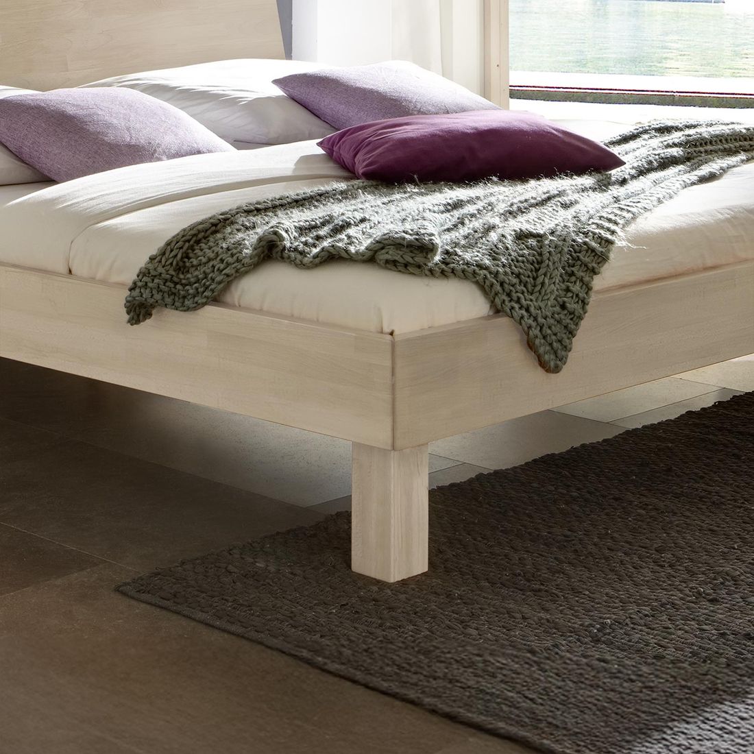 Bett Riga Buche Massivholz