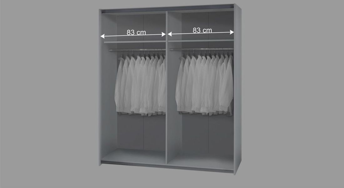 Schwebetüren-Kleiderschrank Salina