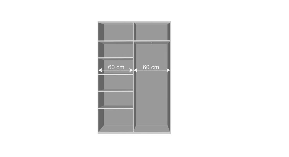 Schwebetüren-Kleiderschrank Nardo