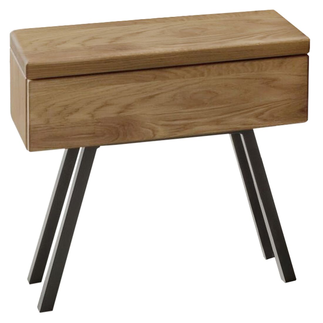 Nachttisch Rune Wildeiche Massivholz H 40cm