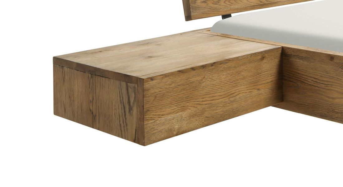 Schwebenachttisch Quesada Wildeiche Massivholz
