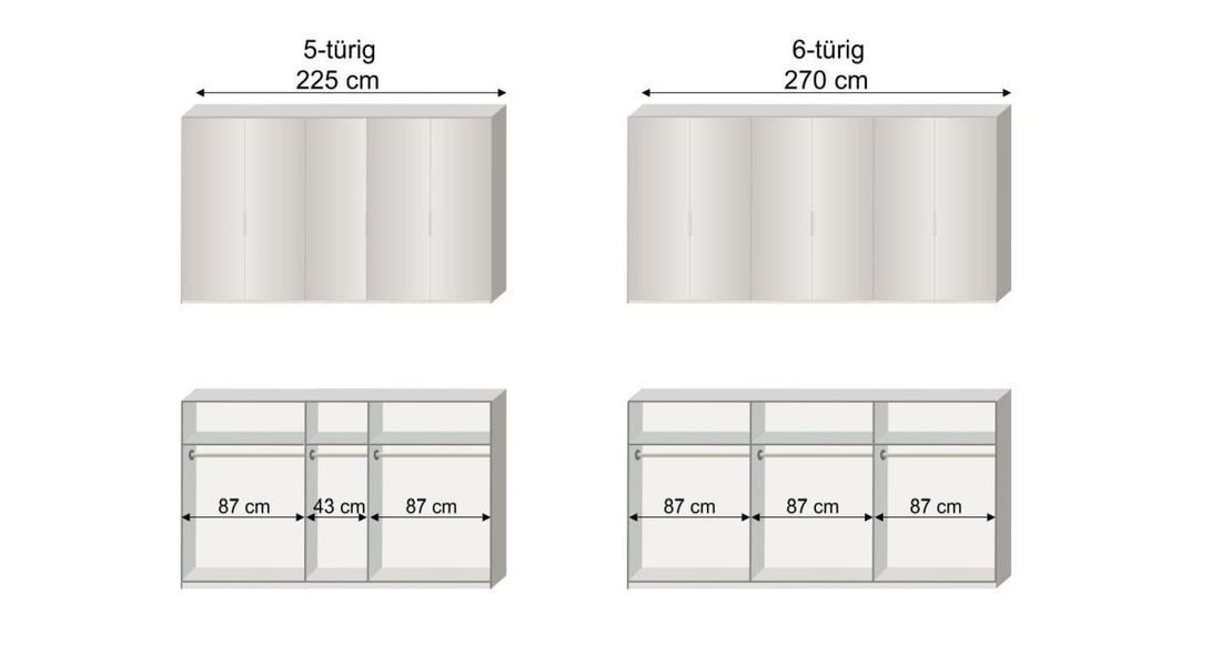 Drehtüren-Kleiderschrank Ceprano