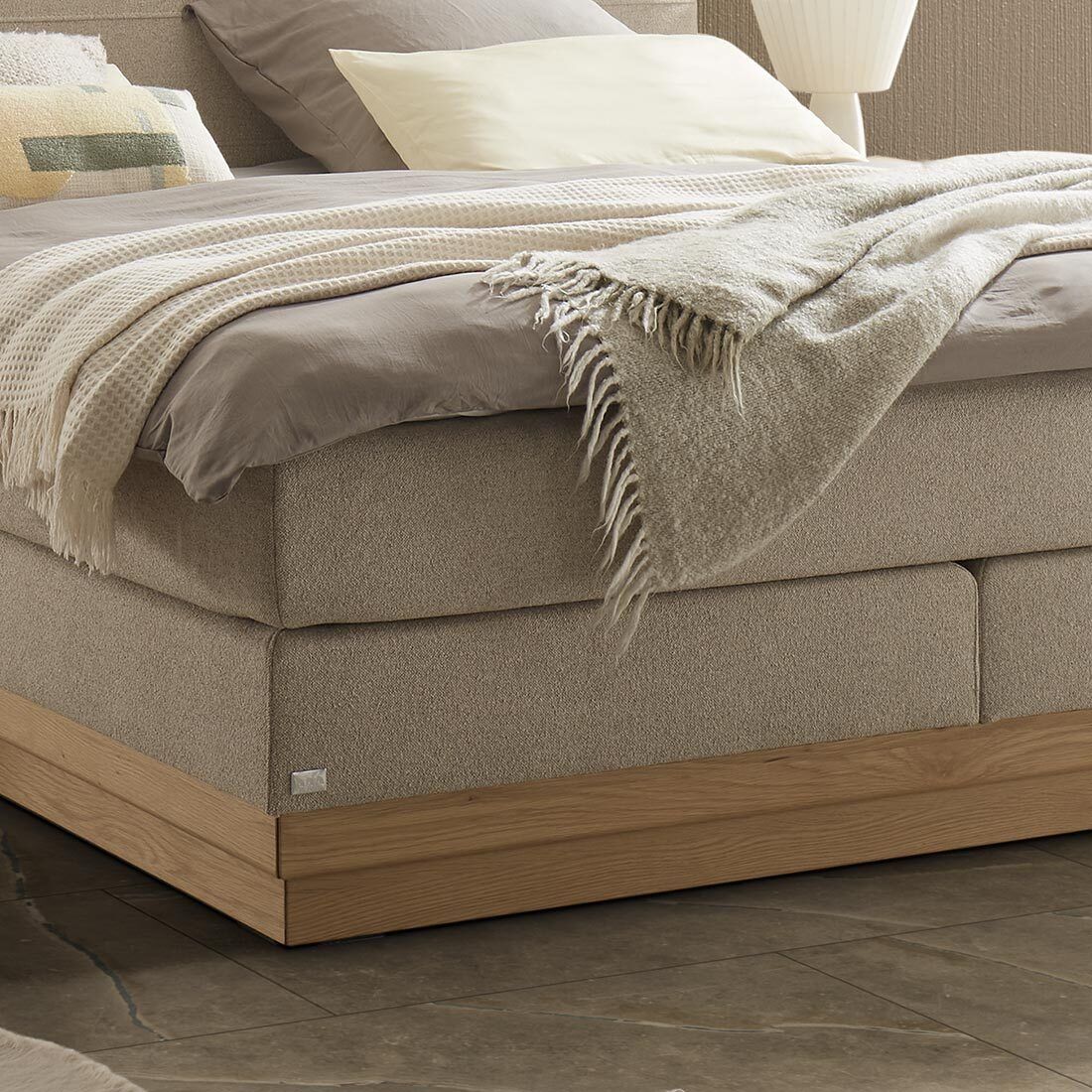 Boxspringbett Trosa Strukturstoff