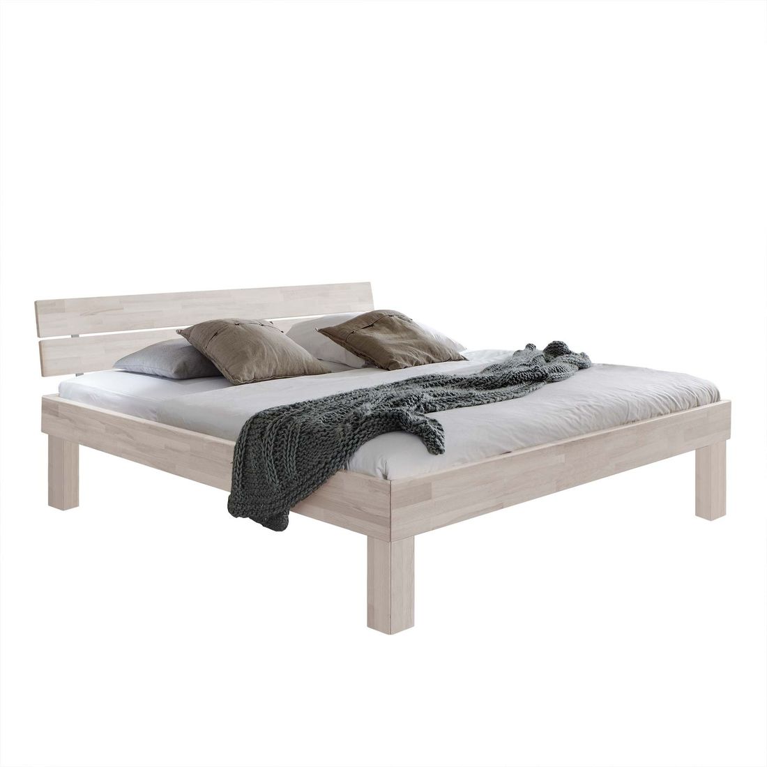 Bett Madrid Komfort Buche Massivholz