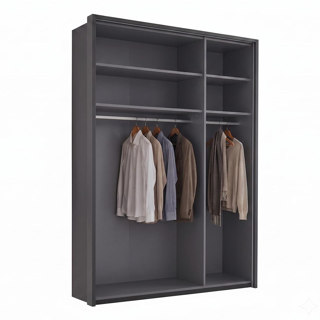 Drehtüren-Kleiderschrank Sinta