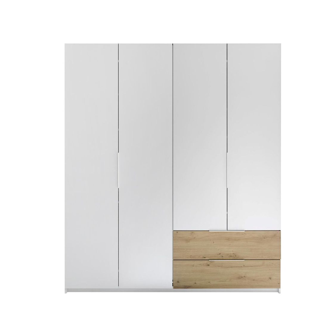 Falttüren-Kleiderschrank Riona mit Schubladen 182x210cm