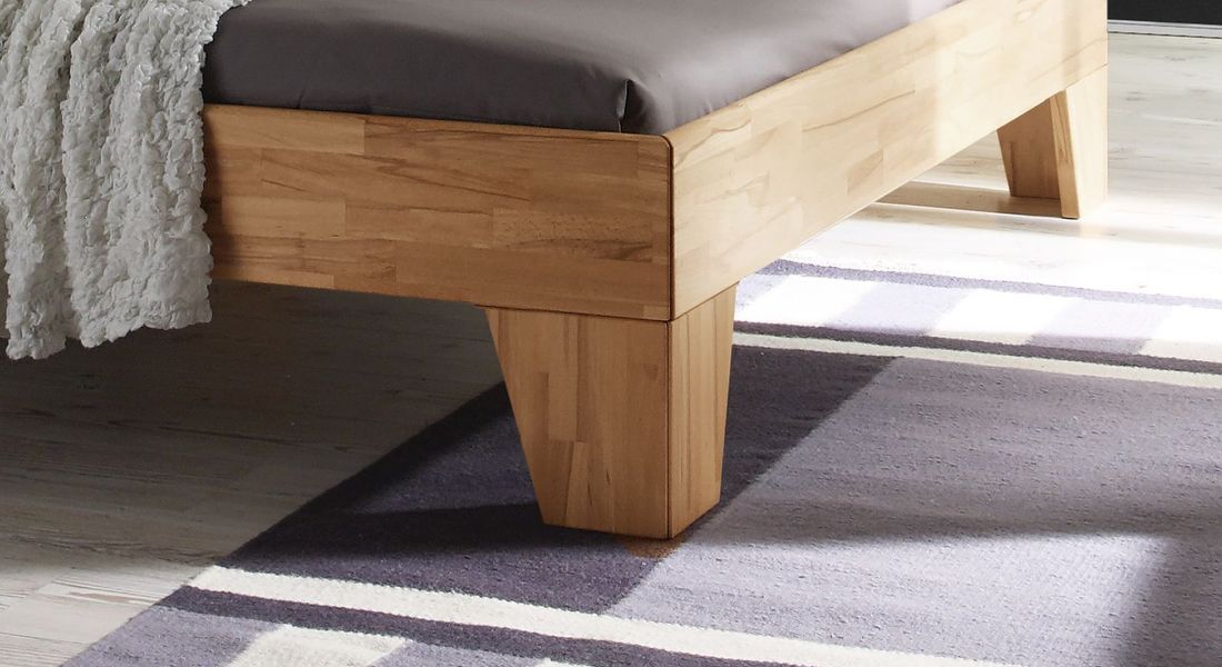Bett Pimona Kernbuche Massivholz