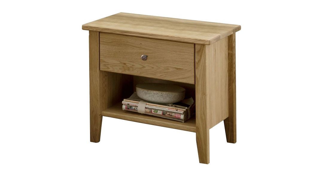Nachttisch Liran Wildeiche Massivholz H 47cm