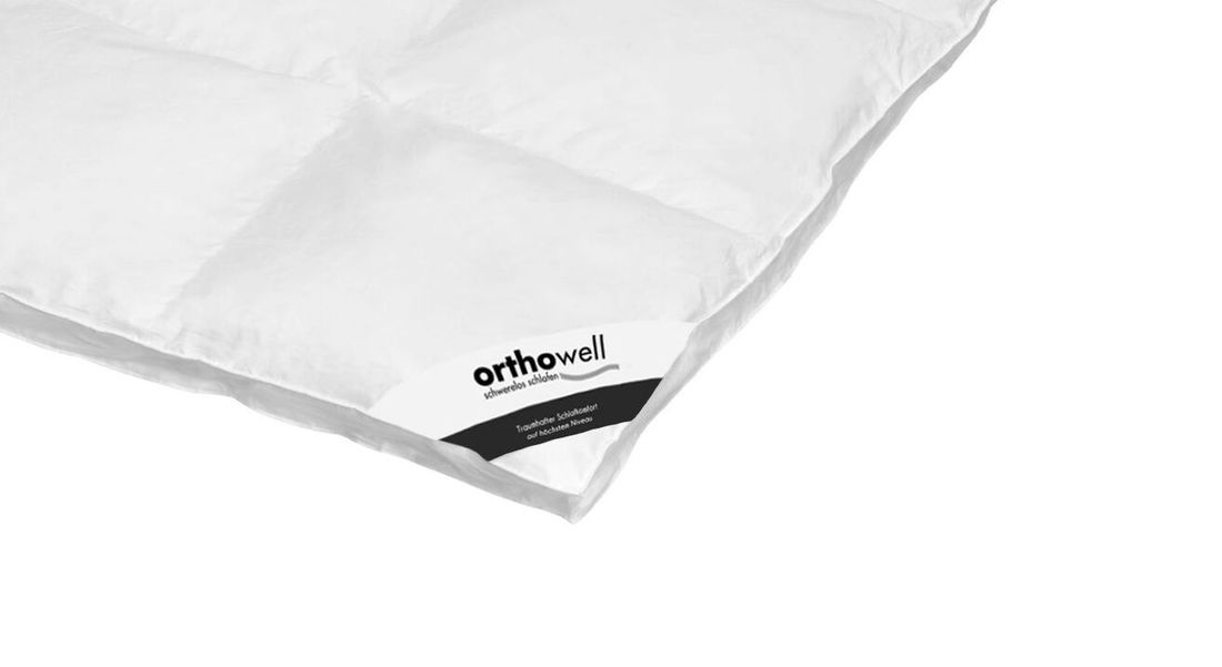 Daunen-Bettdecke orthowell Standard extra warm