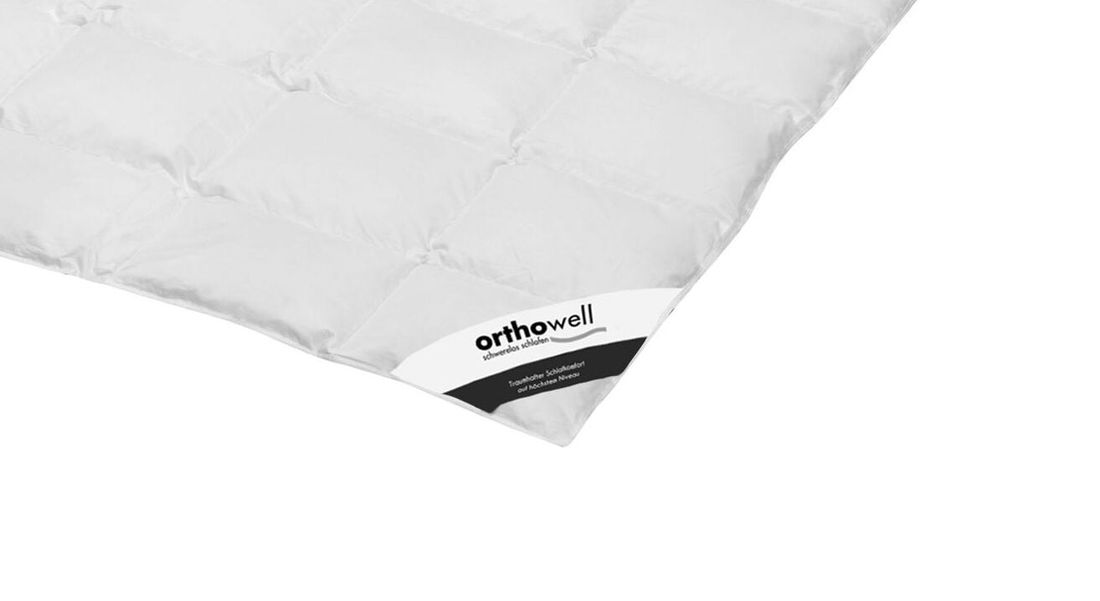 Daunen-Bettdecke orthowell Premium extra leicht