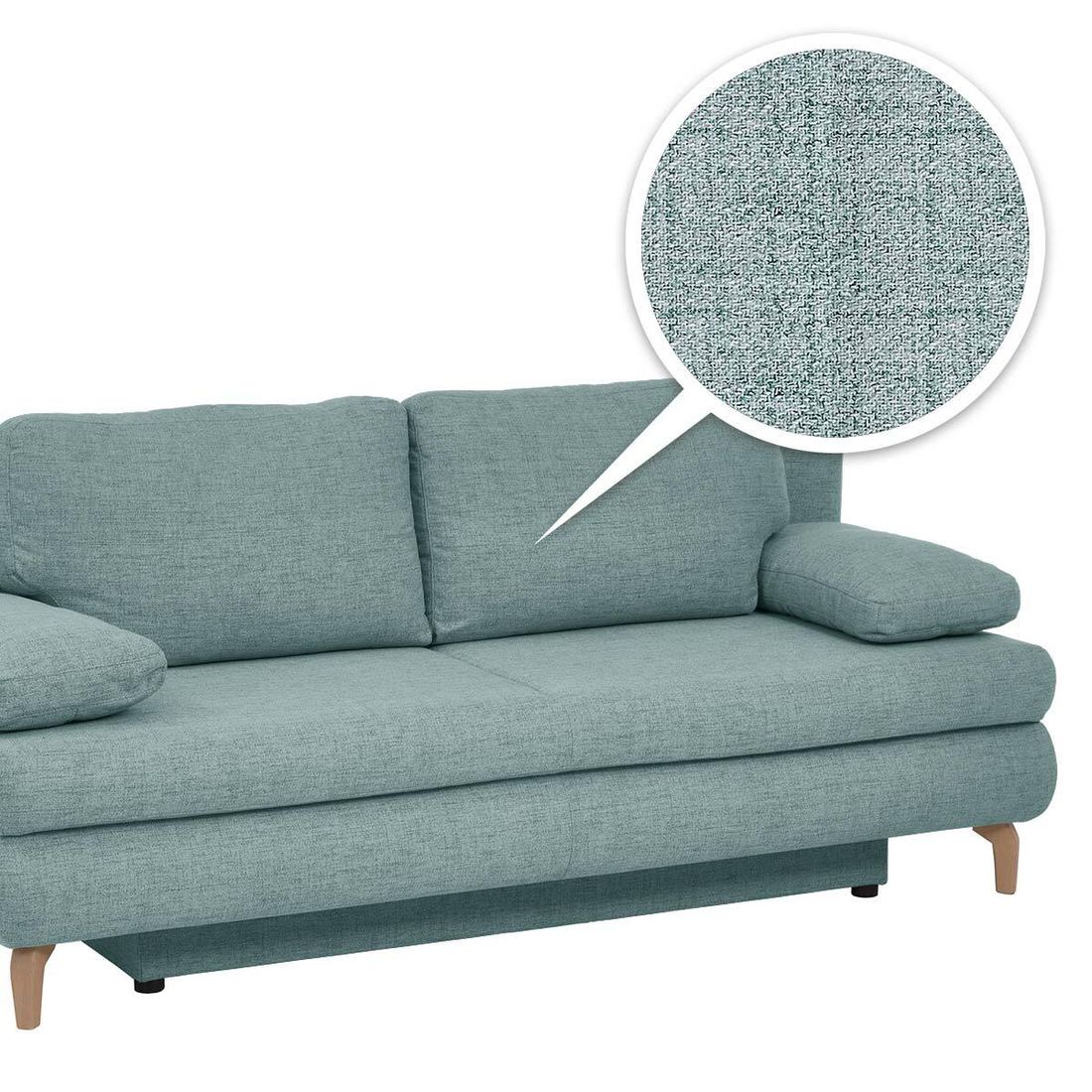 Schlafsofa Maranca Webstoff/Cord mit Bettkasten