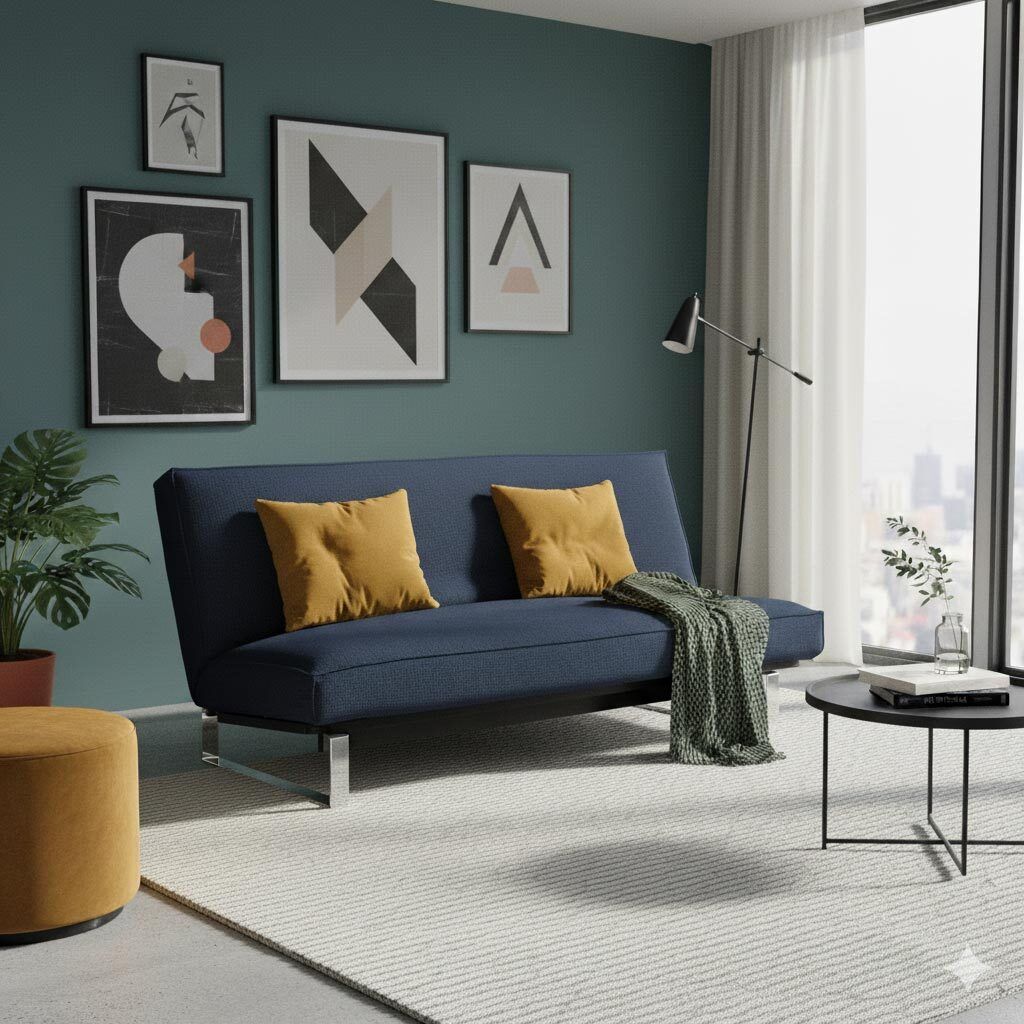 Schlafsofa Astoria Webstoff/Cord mit Lattenrost und Stauraum
