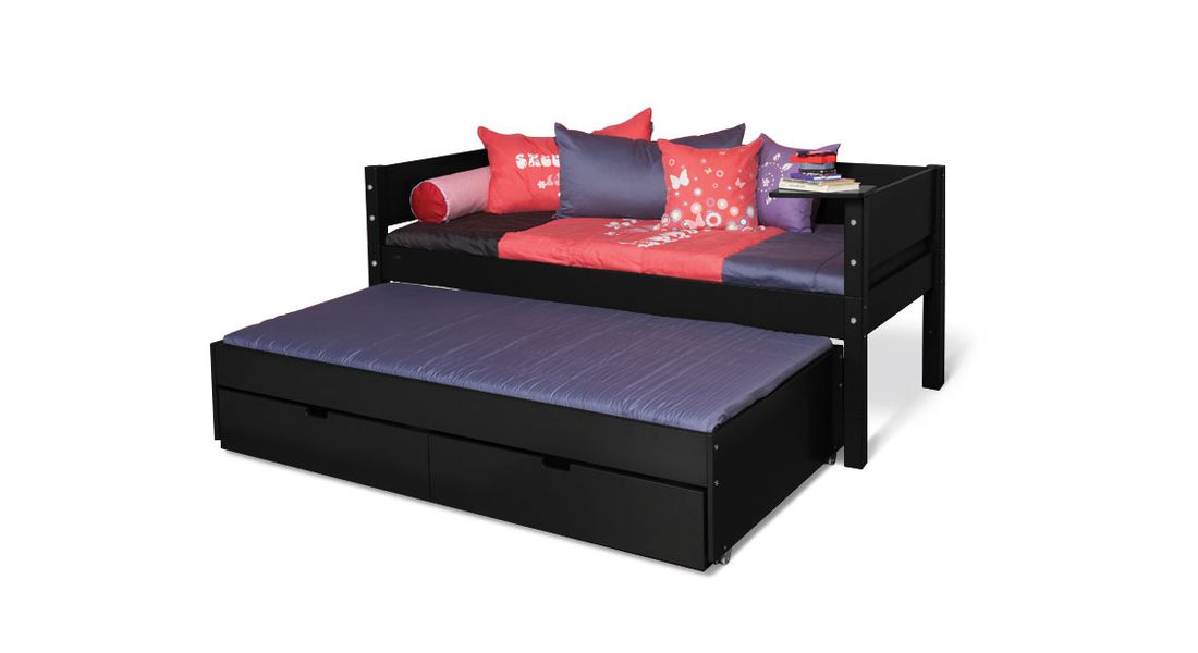 Kojenbett Kids Town Color Buche teilmassiv mit Lattenrost und Schubkasten