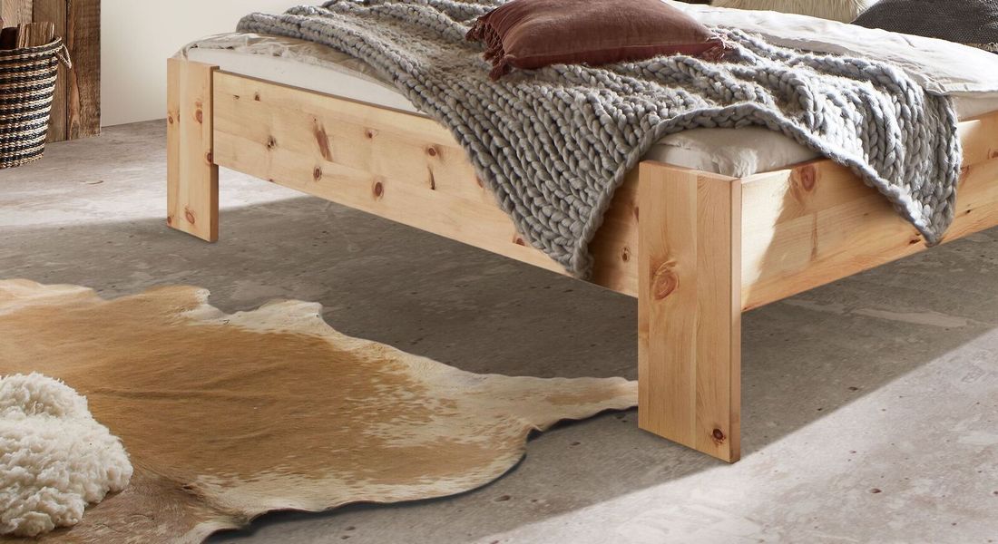 Bett Nudo Komfort Zirbe Massivholz