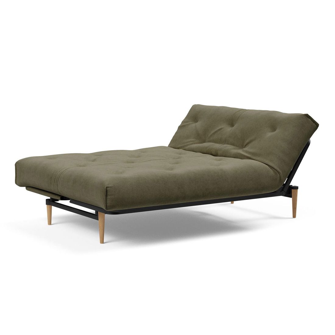 Schlafsofa Shapiro Cord mit Lattenrost und Aufbewahrungstuch