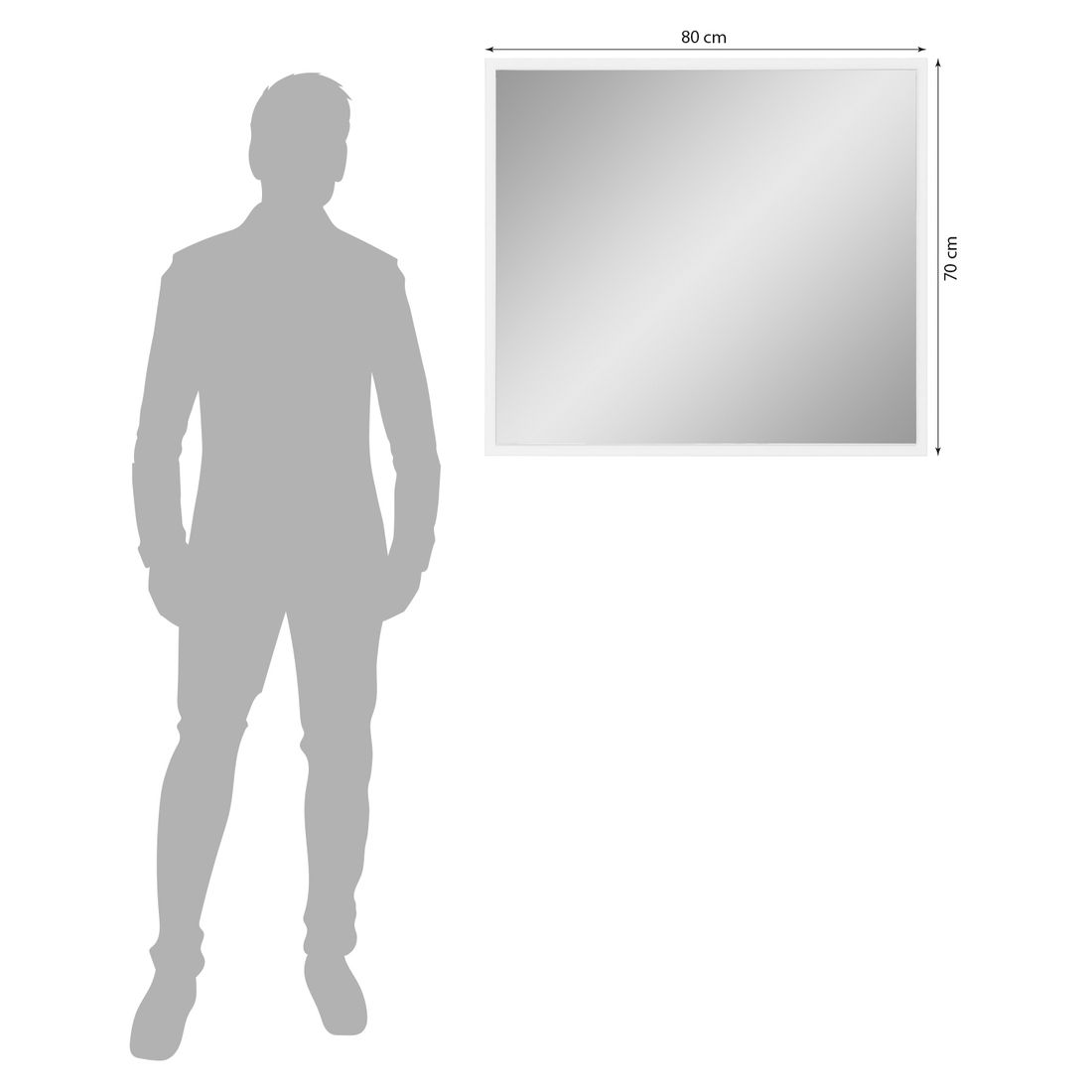 Innostyle Memphis Spiegel 80x70cm
