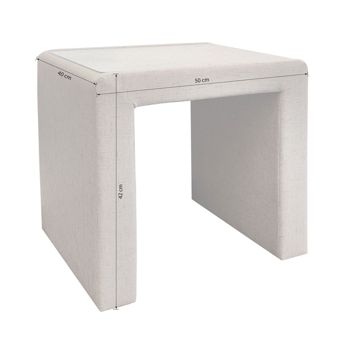 Polsternachttisch Cremona H 42cm