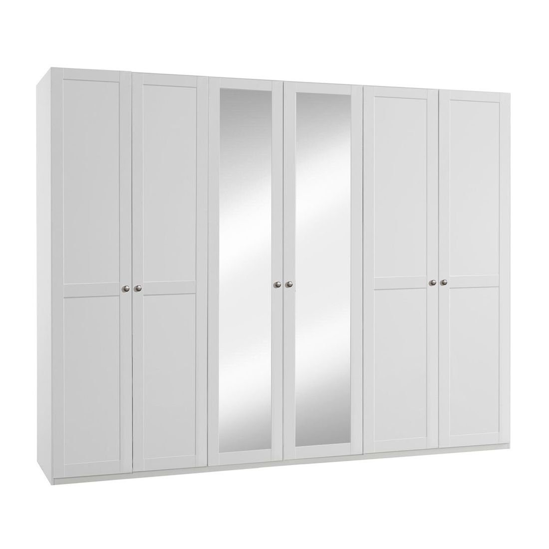 Drehtüren-Kleiderschrank Alvito mit Spiegel