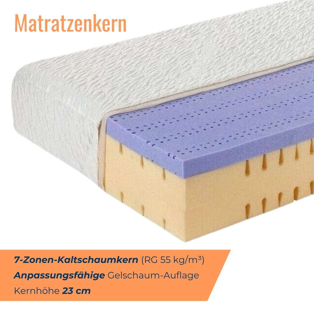 Gelschaum-Matratze orthowell comfort XXL