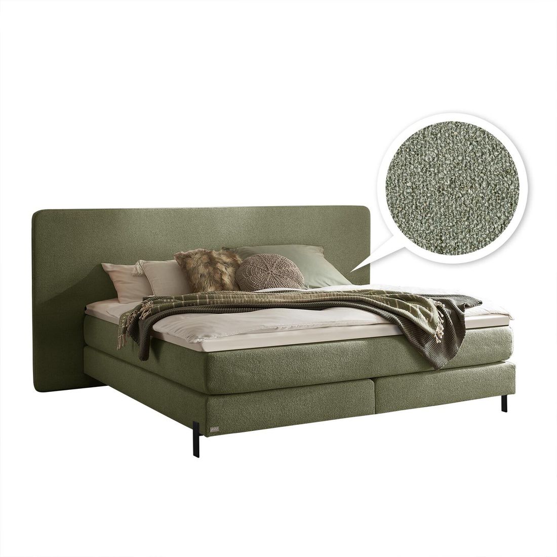 Boxspringbett Siven Strukturstoff