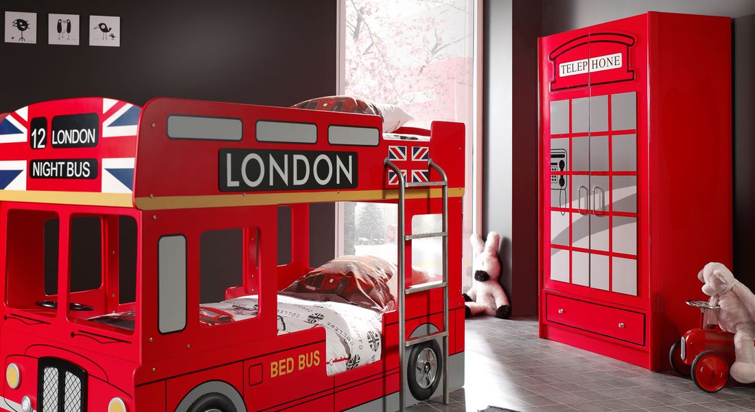Drehtüren-Kleiderschrank Paddington mit Schubladen