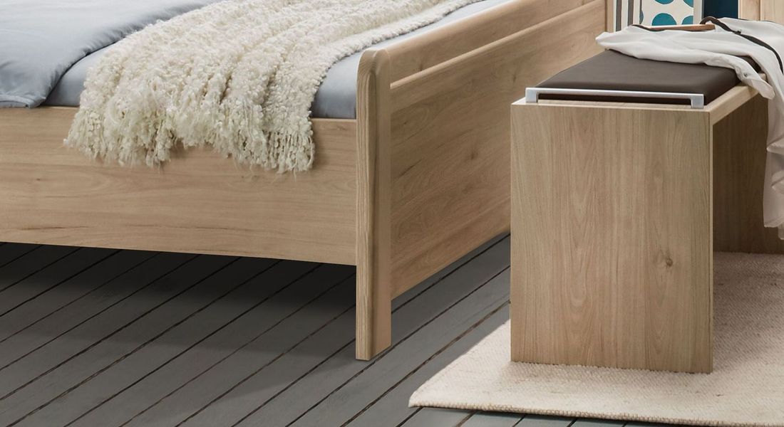 Bett Telford Komfort Eiche Dekor mit Schubkasten