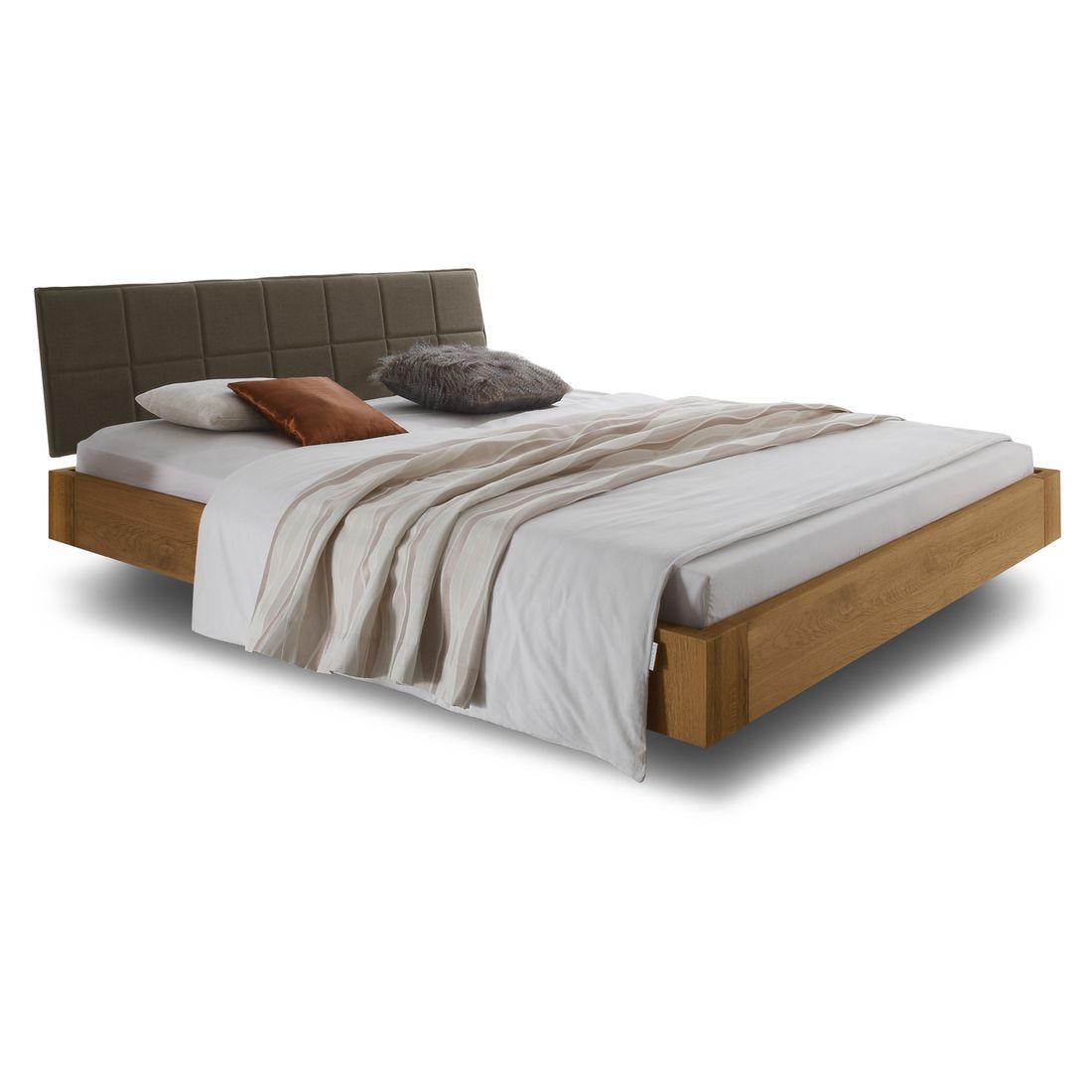Bett Belbari Eiche Massivholz