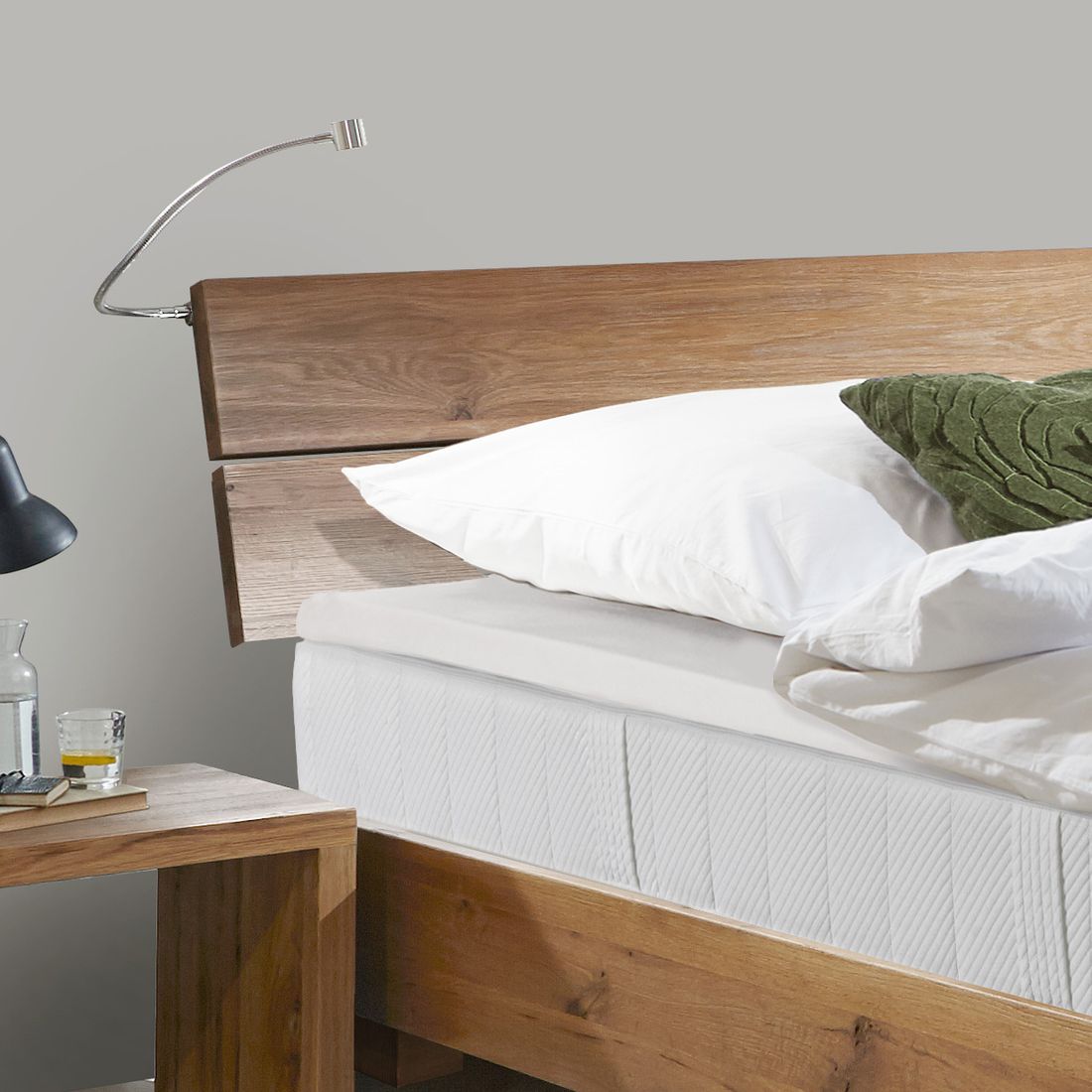 Boxspringbett Mexiana Wildeiche Massivholz