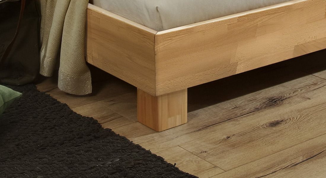 Bett Marmore Buche Massivholz