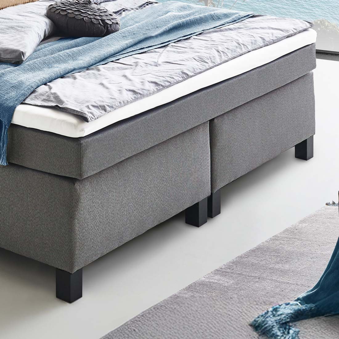 Boxspringbett Lucan Webstoff