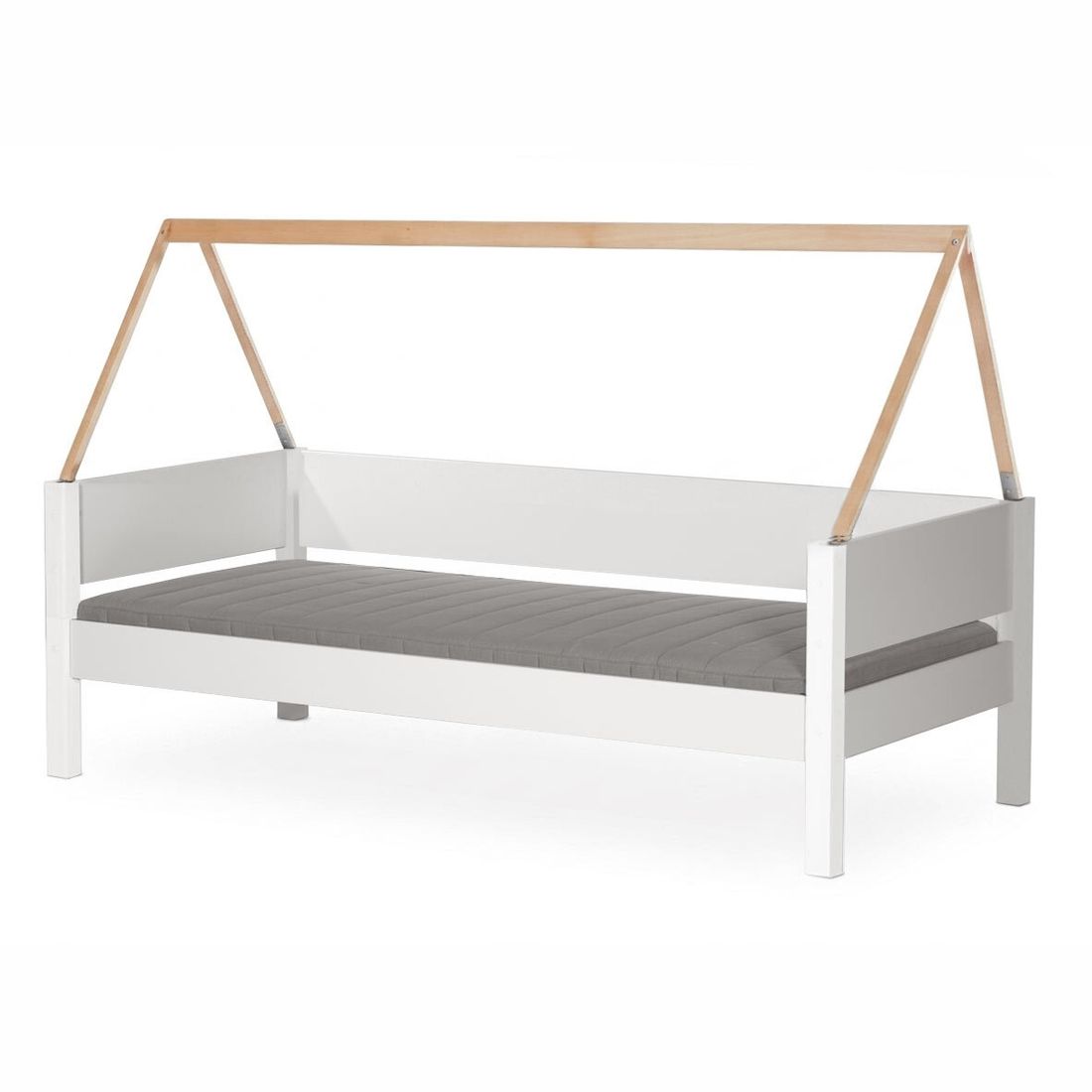 Hausbett Kids Town Buche teilmassiv mit Lattenrost