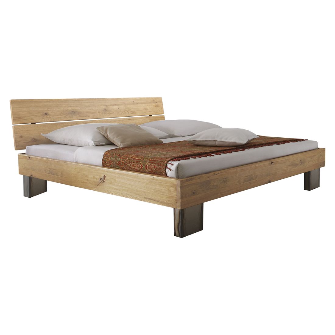 Bett Fuego Wildeiche Massivholz