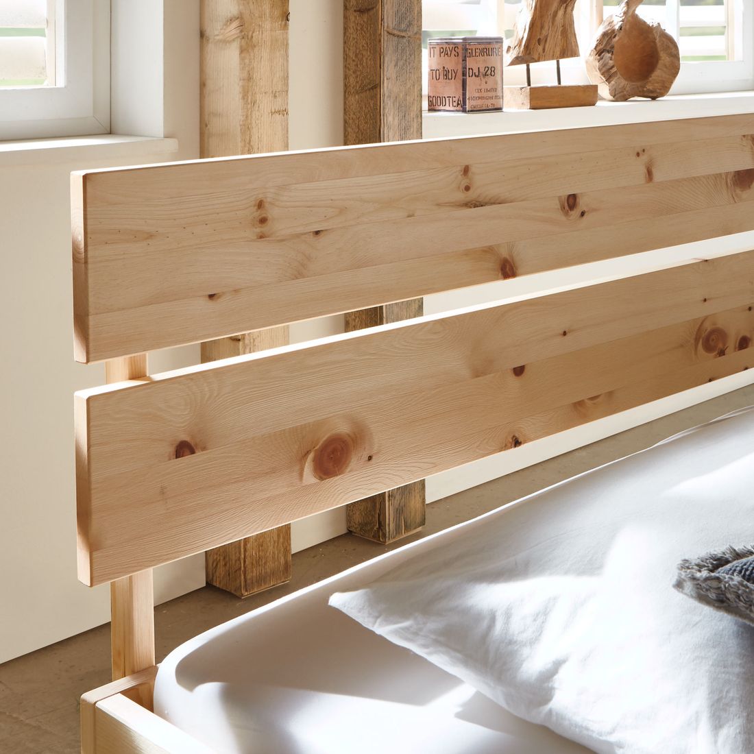 Bett Bondone Komfort Zirbe Massivholz