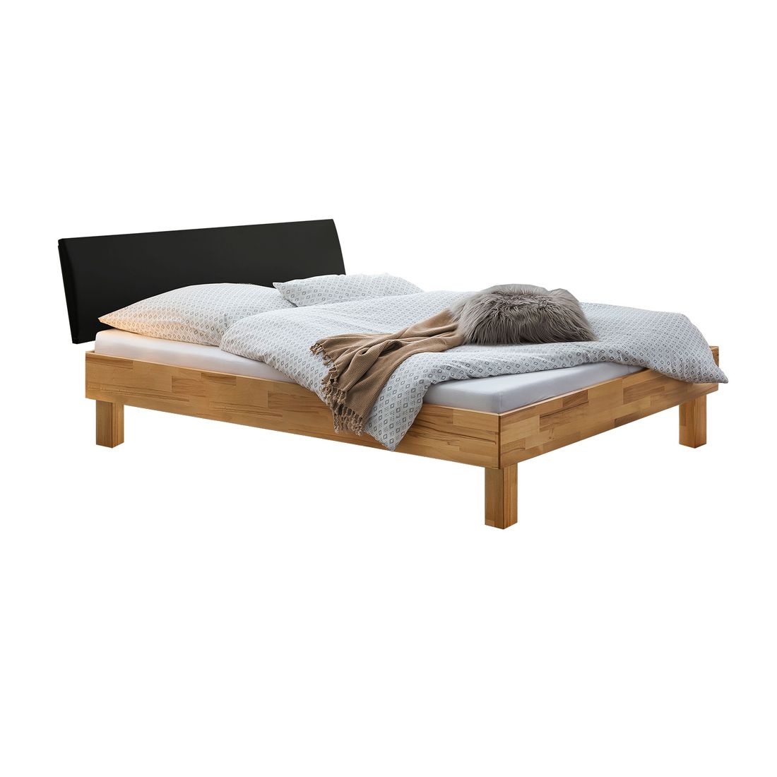Bett Amsden Kernbuche Massivholz
