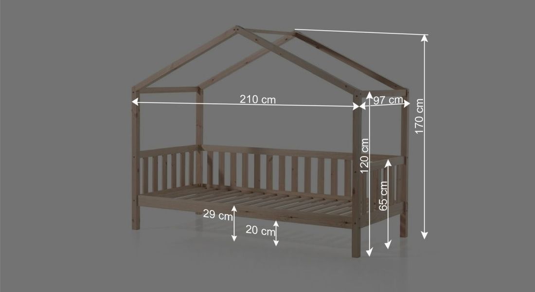 Hausbett Casita Kiefer Massivholz