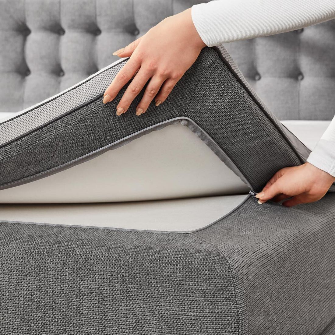 Boxspringbett Norel Webstoff 180x200cm