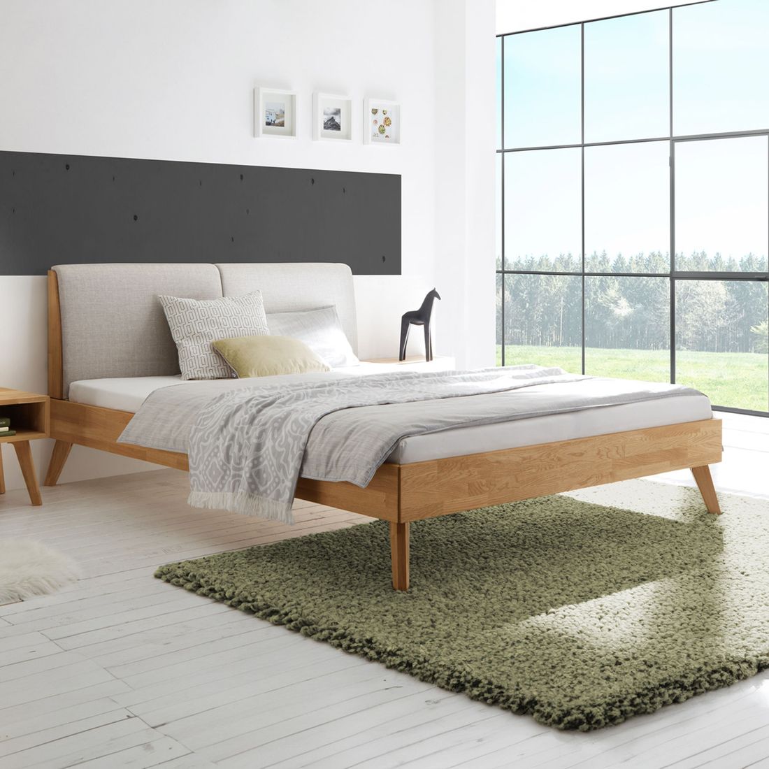 Bett Elina Kernbuche Massivholz