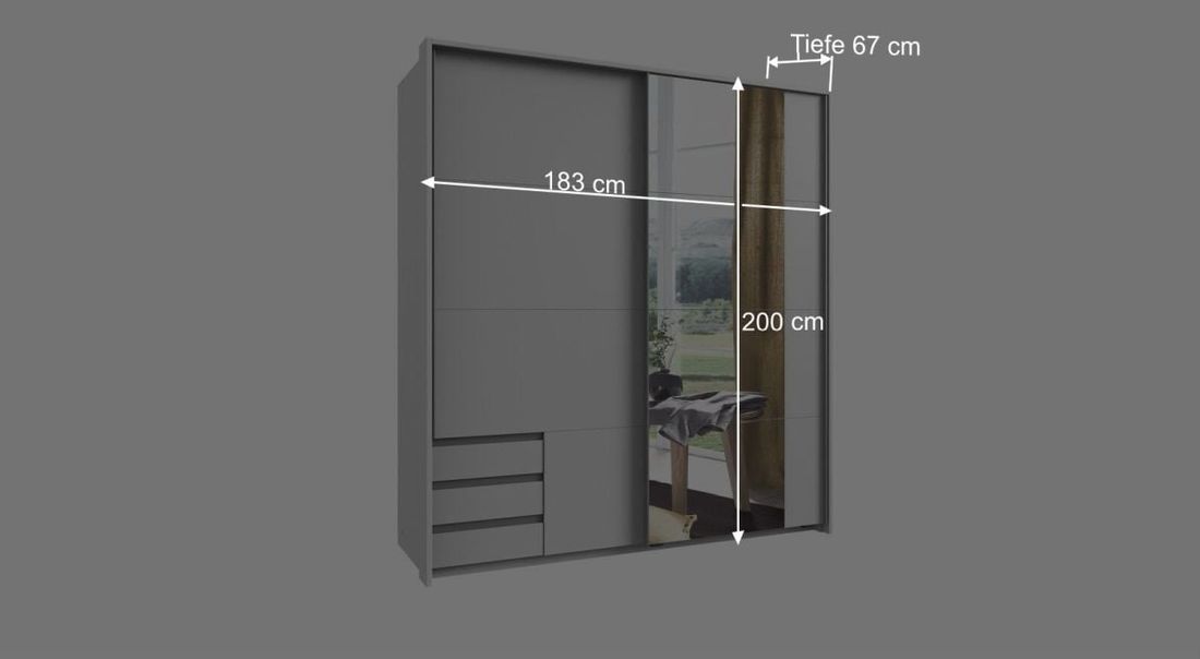 Schwebetüren-Kleiderschrank Essra