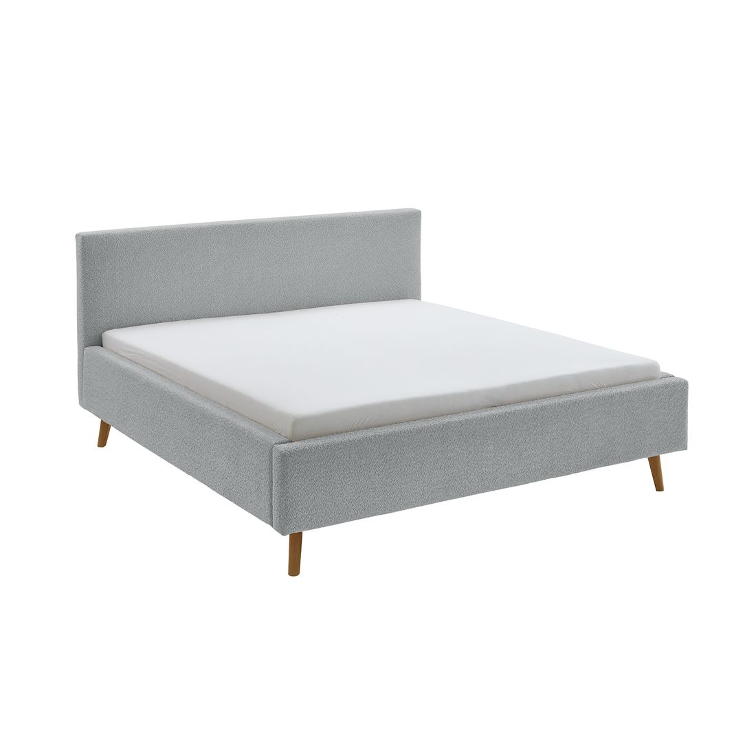 HOMELIV. Polsterbett Calypso Komfort Microteddy Abriamo mit Bettkasten und Lattenrost