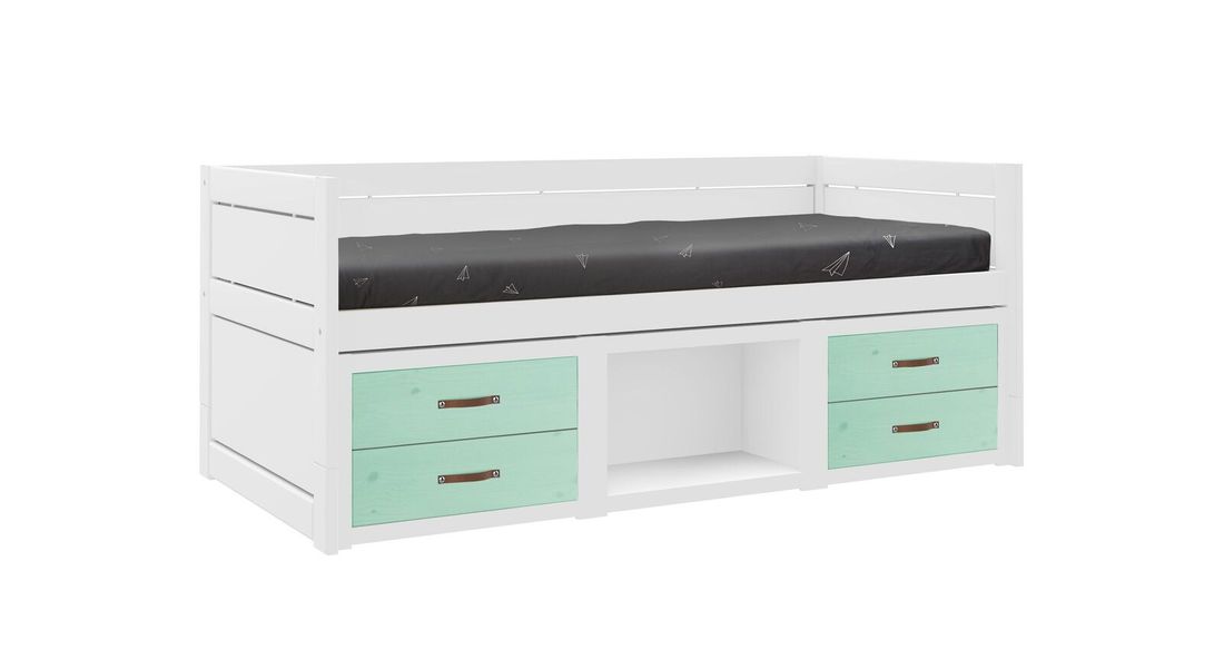 LIFETIME Kojenbett Original Kiefer Massivholz mit Lattenrost