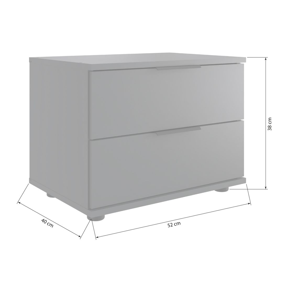 Nachttisch Reyna Eiche Dekor H 38cm