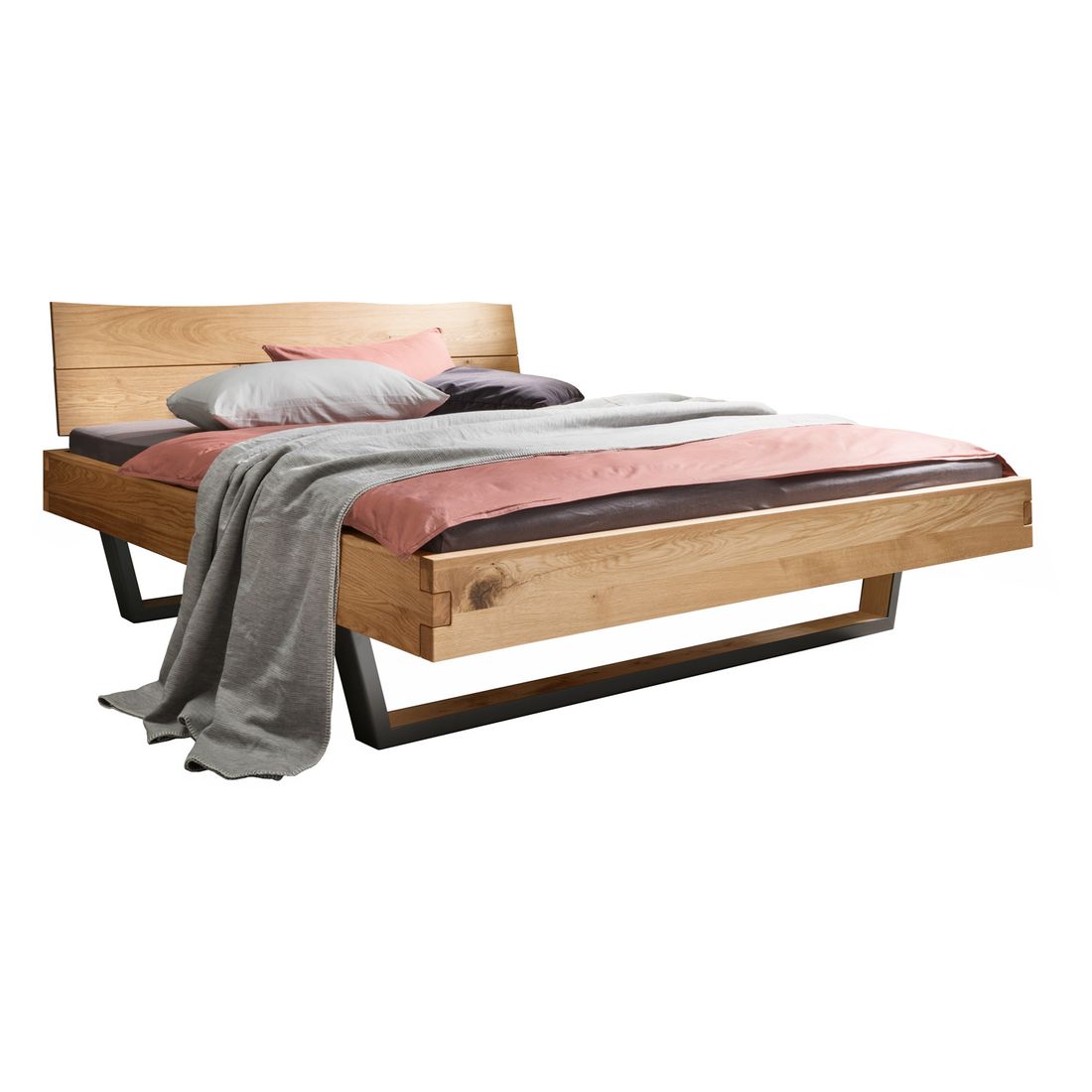 Bett Fillin Komfort Wildeiche Massivholz