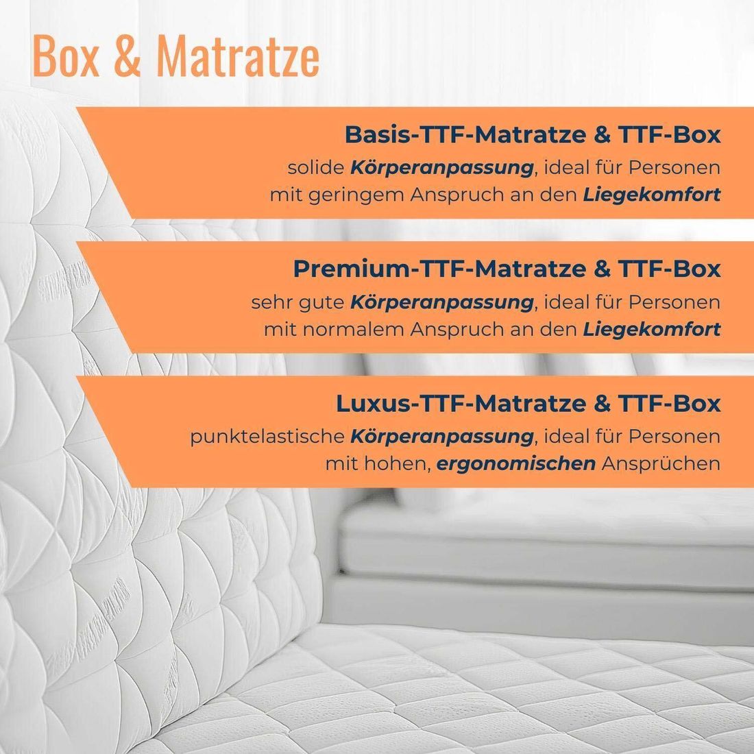 Boxspringbett Mael Strukturstoff