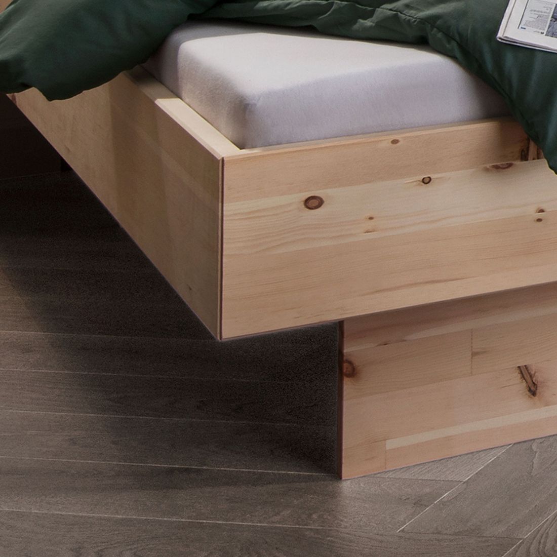 Bett Malika Zirbe Massivholz