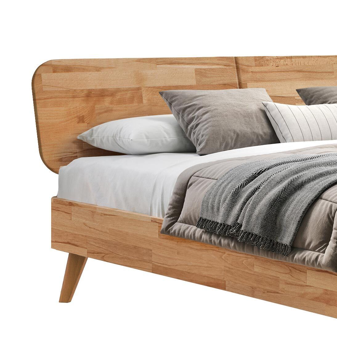 Bett Levico Kernbuche Massivholz