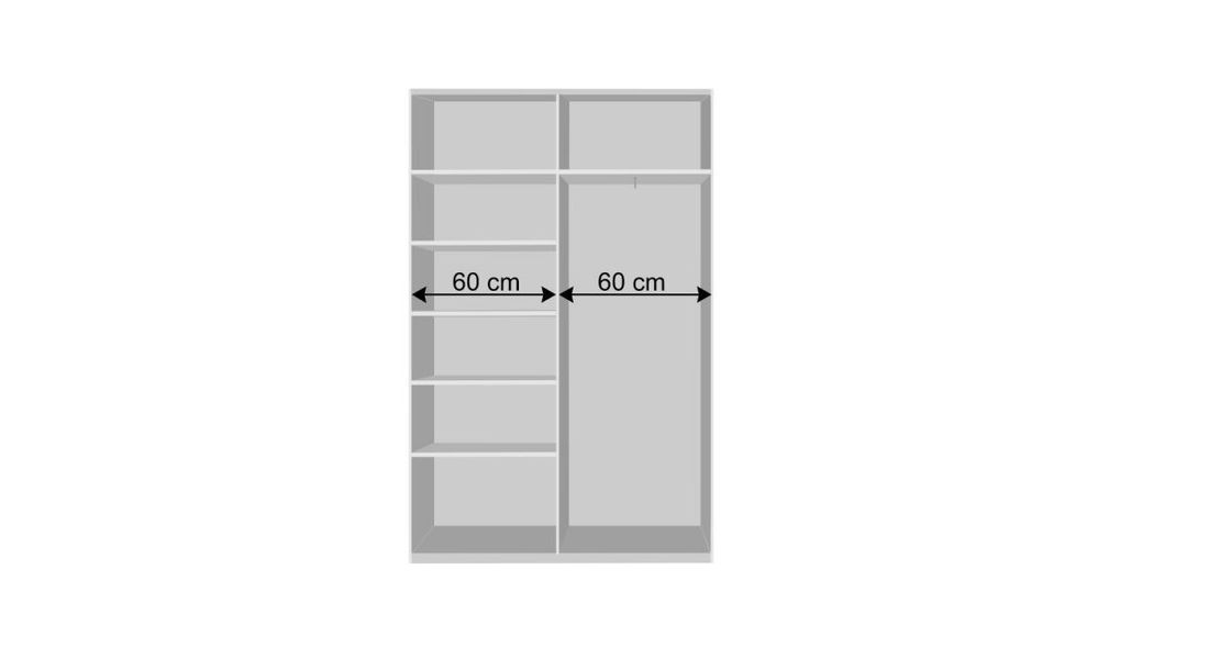 Schwebetüren-Kleiderschrank Nissa