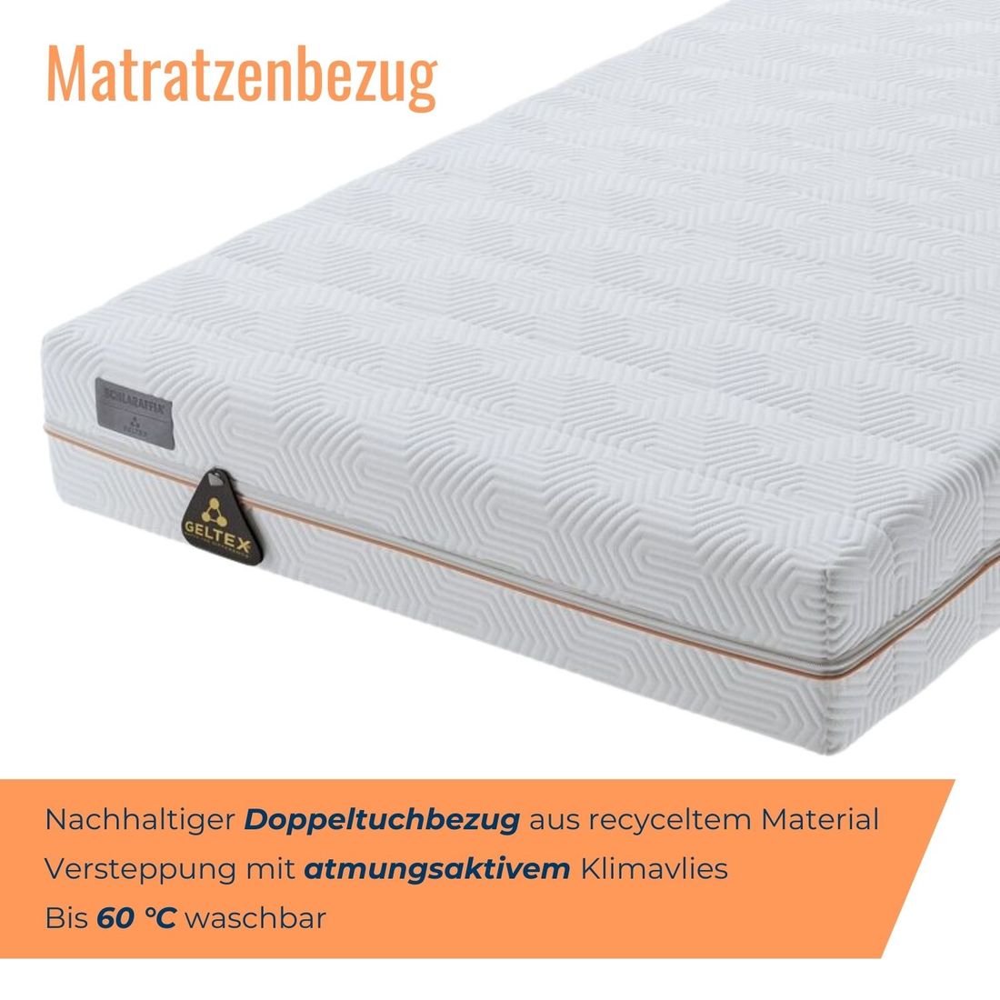 SCHLARAFFIA Taschenfederkern-Matratze GELTEX Quantum Pure 200 TFK