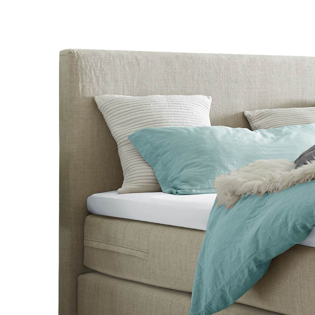 Boxspringbett Esra Webstoff