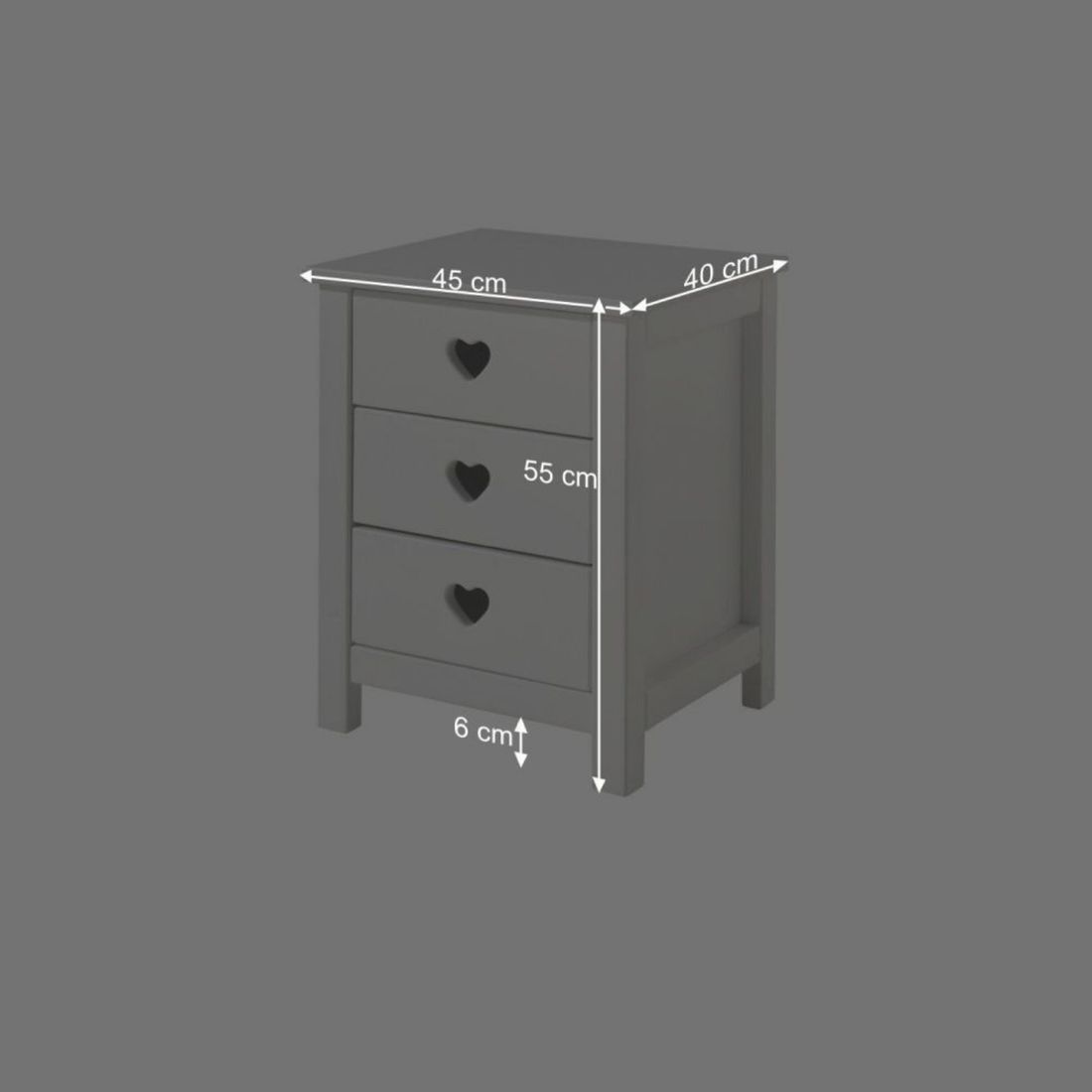 Nachttisch Asami H 55cm